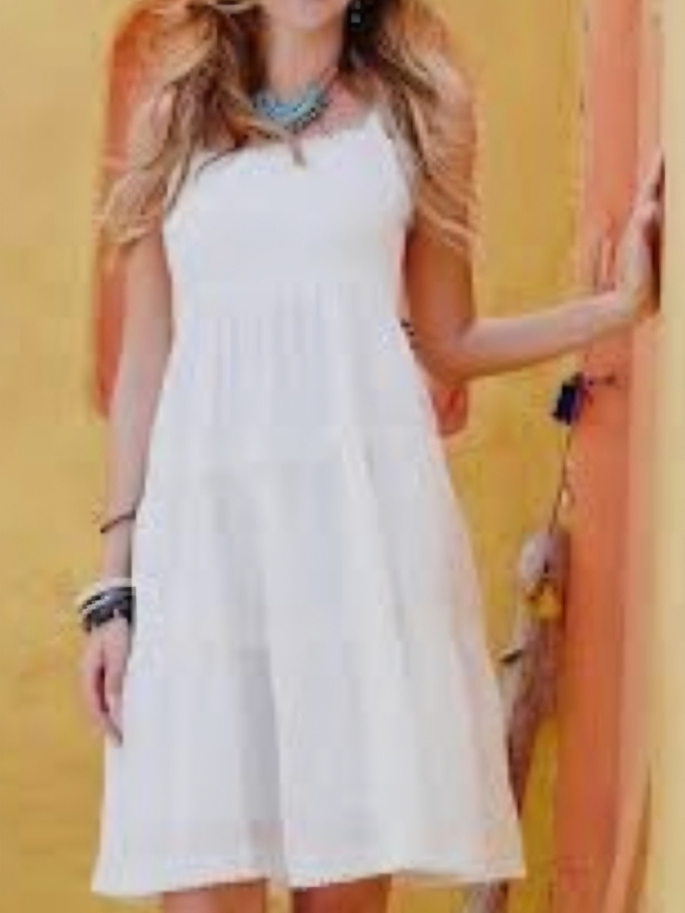 Matilda Jane White Tiered Dress